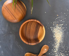 Load image into Gallery viewer, Acacia Wood Ritual Bowl + Spoon