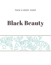 Load image into Gallery viewer, Black Beauty Soap label - Olive Seed 

