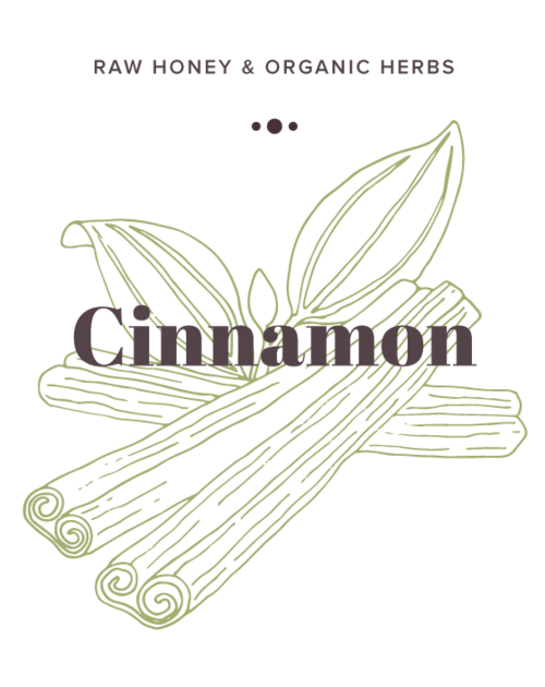 Cinnamon Infused Honey label - Olive Seed