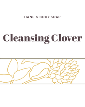 Load image into Gallery viewer, Cleansing Clover Soap label - Olive Seed
