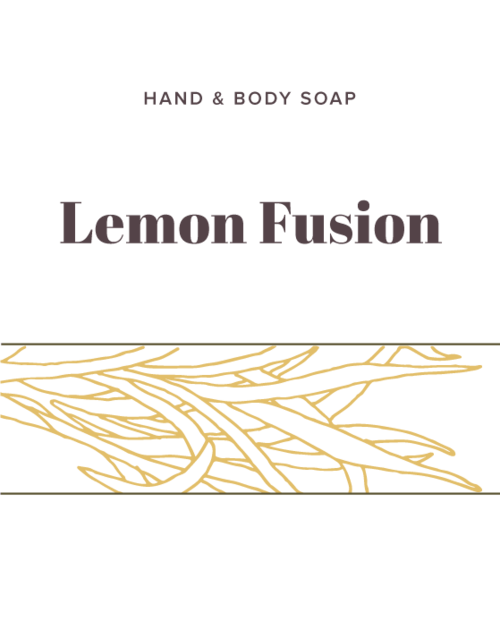 Lemon Fusion Soap label - Olive Seed