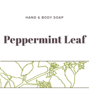 Load image into Gallery viewer, Peppermint Leaf Soap label- Olive Seed
