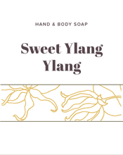 Load image into Gallery viewer, Sweet Ylang Ylang Soap label - Olive Seed