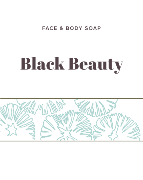 Black Beauty Soap label - Olive Seed 