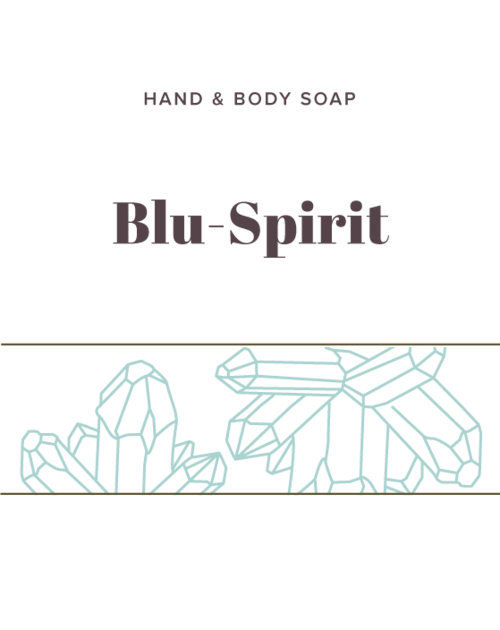 Blu-Spirit Soap label - Olive Seed 