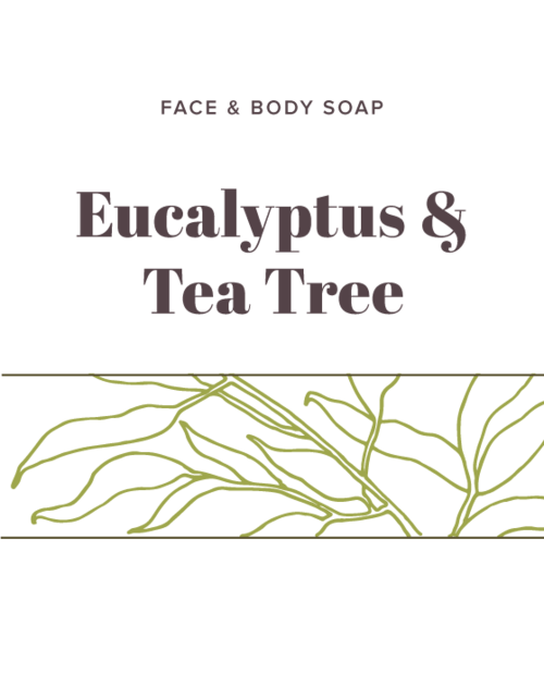Eucalyptus & Tea Tree Soap label - Olive Seed