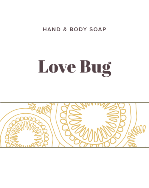 Love Bug Soap label - Olive Seed