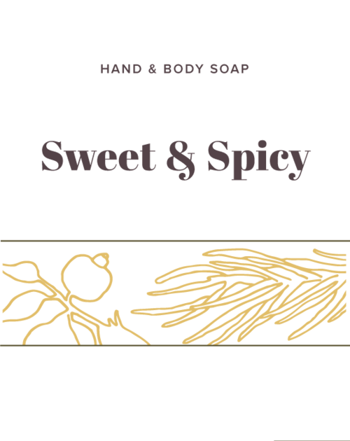 Sweet & Spicy Soap label - Olive Seed