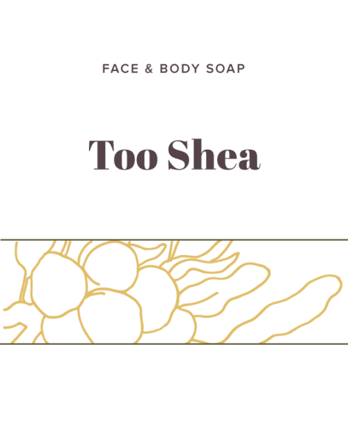 Too Shea Soap label - Olive Seed