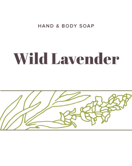 Wild Lavender Soap label - Olive Seed