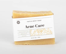Load image into Gallery viewer, Acne soap, handcrafted, organic, vegan soap made with neem oil to help clear acne and blemishes. Olive Seed
