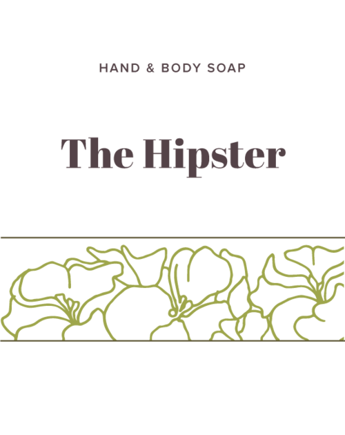 The Hipster Soap label - Olive Seed
