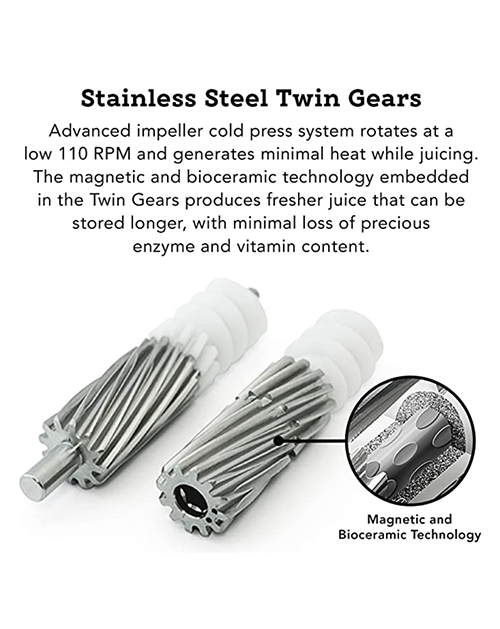 Greenstar® Original Basic Twin Gear Slow Masticating Juicer