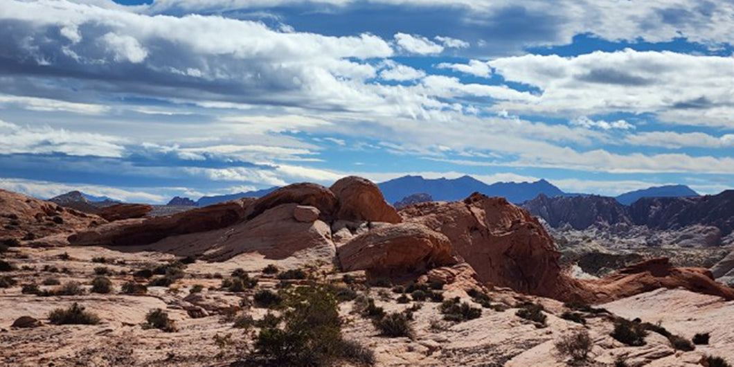 Red Rock Canyon Las Vegas with beautiful blue sky